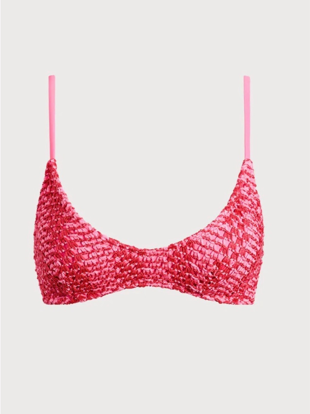 Sequin Pink Bikini Top - Sparkle Swim Bralette